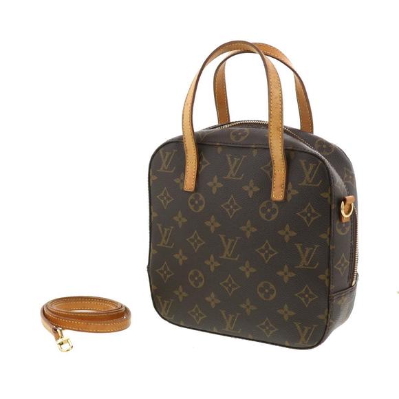 Louis Vuitton Monogram Handbag Brown 2WAY Spontini - Picture 1 of 6